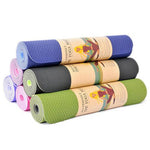 Yoga mat TPE non slip 6mm /Eco-friendly material